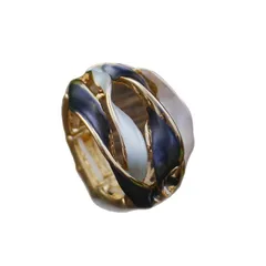 Exaggerated Flowers Open Rings For Women In Colour, Handmade With Zinc Alloy 5