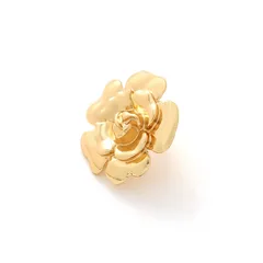 Exaggerated Gold Alloy Flowers Ring For Women Featuring Three-Dimensional Craftsmanship 2