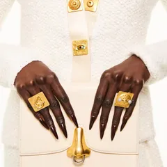 Exaggerated Metal Style Devil Eye Ring For Women Open Finger Ring Luxury Fashion Accessory Elegant Alloy Jewelry