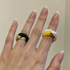 Exaggerated Parrot Open Rings For Women In Multicolor Alloy With Enamel Craftsmanship 2