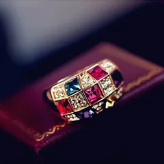 Geometric Diamond Design Alloy Bracelet With Artificial Rhinestones For Women, Perfect For Anniversary 3