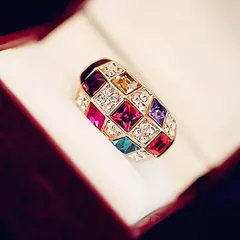 Geometric Diamond Design Alloy Bracelet With Artificial Rhinestones For Women, Perfect For Anniversary 4