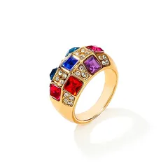 Geometric Diamond Design Alloy Bracelet With Artificial Rhinestones For Women, Perfect For Anniversary 5