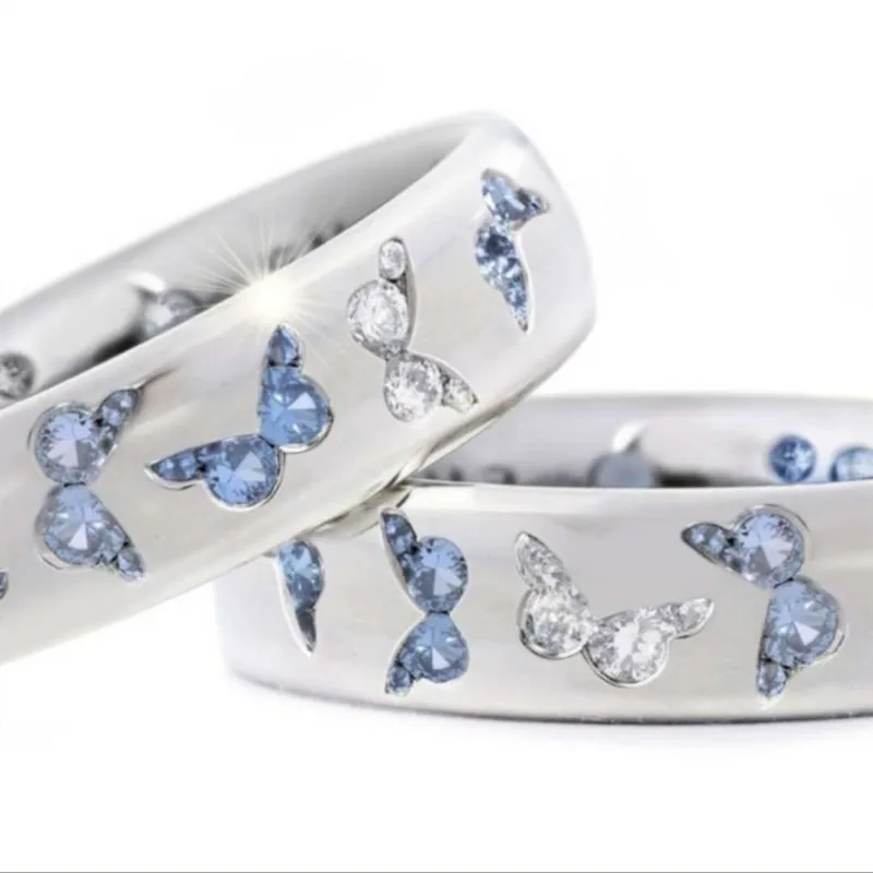 Fashion White Flowers Ring For Women In Alloy With Artificial Gemstones Featuring Electroplated Design 4