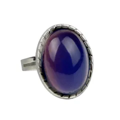 Fashion Geometric Ring For Women In Purple Featuring Artificial Gemstones And Gem Material 3