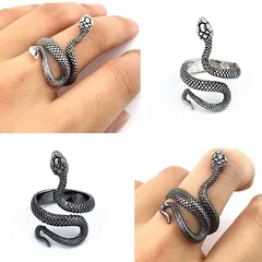 Fashion Unisex Snake Ring In Alloy With Electroplated Design, Adjustable Size For Comfortable Wear