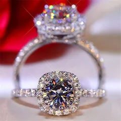 National Day Ring For Women, 1 Piece Silver Alloy Ring Featuring Electroplated Design With Artificial Rhinestones 2