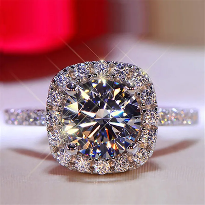 National Day Ring For Women, 1 Piece Silver Alloy Ring Featuring Electroplated Design With Artificial Rhinestones 4