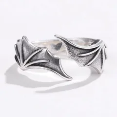 Fashion Alloy Couple Rings For Wings Featuring Electroplated Design, 1 Piece 4