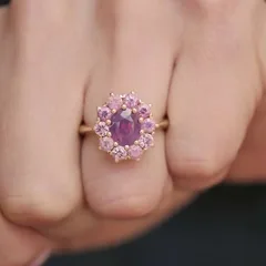 Fashionable Bohemian Style Women's Ring Gold Plated Embedded Colorful Gemstones Diamond Hand Jewelry New Arrival 4