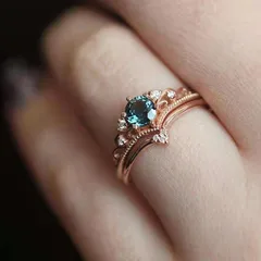 Fashionable Rose Gold Plated Ladies Ring Elegant Simple Wave Pattern Alloy Jewelry Perfect For Festive Occasions 2