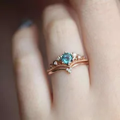 Fashionable Rose Gold Plated Ladies Ring Elegant Simple Wave Pattern Alloy Jewelry Perfect For Festive Occasions 4