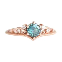 Fashionable Rose Gold Plated Ladies Ring Elegant Simple Wave Pattern Alloy Jewelry Perfect For Festive Occasions 5