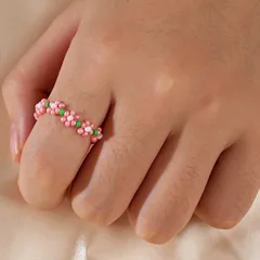 Flowers For Rings Featuring Beading Craftsmanship 2