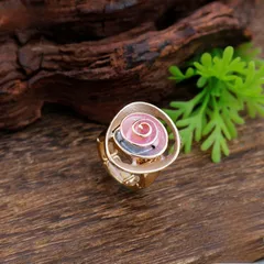 Flowers For Women Zinc Alloy Rings Featuring Enamel Craftsmanship In Colour 4