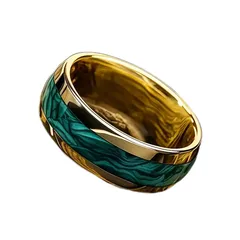 For Unisex Golden Rings 5