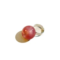 French Retro Dopamine Candy Color Resin Ring For Women Simple High-Quality Gradient Cat's Eye Stone Jewelry 5