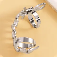 Funny Adjustable Insect Ring For Unisex Featuring White K Plated Alloy With 0.03µm Thick Coating 4
