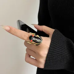 Funny Frog Ring For Unisex Featuring Gold Zinc Alloy With Enamel Craft 3