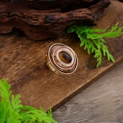 Geometric Blue Enamel Ring For Women Made Of Zinc Alloy Featuring Elegant Craftsmanship 3