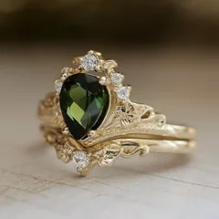 Geometric Gold Alloy Ring For Women Featuring Electroplated Golden Plated Finish With Zircon Inlay