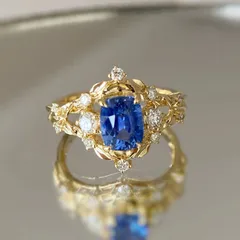 Geometric Open Rings For Women In Gold Electroplated Copper With Zircon Inlay 4