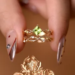 Geometric Open Rings For Women In Electroplated Copper, 2 Pieces Set, Perfect For Summer