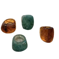 Geometric Resin Ring For Unisex Featuring Modern Design In Durable Resin Material 5