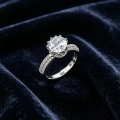 XUPING Geometric Ring For Women, 1 Piece, Platinum Plated With 0.01µm Thickness Featuring Zirconia Inlay 3