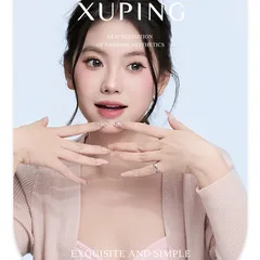 XUPING Geometric Ring For Women, 1 Piece, Platinum Plated With 0.01µm Thickness, Inlaid With Zirconia 4