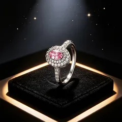 XUPING Geometric Ring For Women, 1 Piece, Platinum Plated With 0.01µm Thickness Featuring Zirconia Inlay