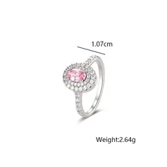 XUPING Geometric Ring For Women, 1 Piece, Platinum Plated With 0.01µm Thickness Featuring Zirconia Inlay 2
