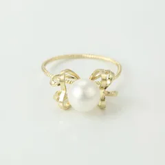 XUPING Geometric Ring For Women Featuring 18K Real Gold Plated Finish With 0.01µm Thickness And Imitation Pearl Inlay, 1 Piece 2