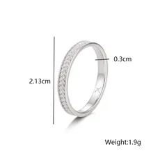 XUPING Geometric Ring For Women, 1 Piece Copper Alloy With Platinum Plated Coating Thickness 0.01µm 2