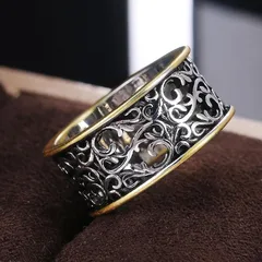 Geometric Silver Ring For Women Featuring 0.03µm White K Plated Coating, 1 Piece, Perfect Valentine's Day Gift