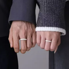 Geometric Simple Style Unisex Rings For New Year Featuring Electroplated Copper, 1 Pair 4