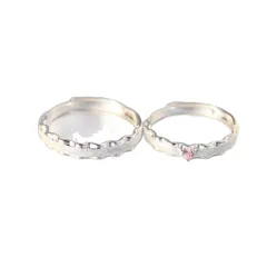 Geometric Simple Style Unisex Rings For New Year Featuring Electroplated Copper, 1 Pair 5
