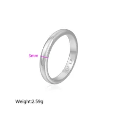 XUPING Geometric Ring For Unisex, 1 Piece Copper Alloy With Platinum Plated 0.03µm Thickness 2