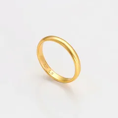 XUPING Geometric Ring For Unisex, 1 Piece Copper Alloy With 18K Real Gold Plated Coating Thickness 0.03µm 3