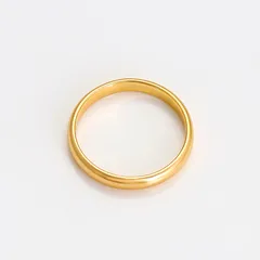 XUPING Geometric Ring For Unisex, 1 Piece Copper Alloy With 18K Real Gold Plated Coating Thickness 0.03µm 4