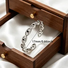 Geometric Unisex Copper Ring For Everyday Wear Featuring 18K Real Gold Plated Finish With 0.03µm Thickness And Zircon Inlay 3