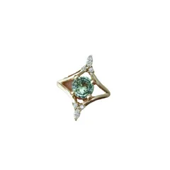 Geometric Women’s Rings For Elegant Style Featuring Golden Plated Electroplated Metal With Zircon Inlay 3