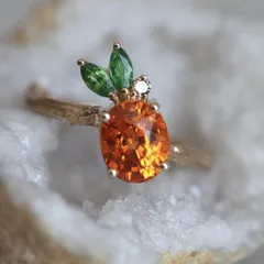 Golden Pineapple Ring For Women With Electroplated Finish And Zircon Inlay, Featuring Golden Plated Metal 4
