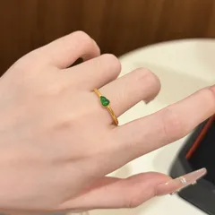 Gourd Open Ring For Women In Gold, Electroplated Copper, Perfect For Spring 2