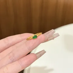 Gourd Open Ring For Women In Gold, Electroplated Copper, Perfect For Spring 3