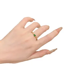 Gourd Open Ring For Women In Gold, Electroplated Copper, Perfect For Spring 5