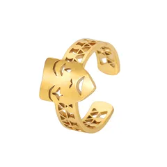 Halloween Clown Ring In Gold Alloy For Unisex, Stylish And Festive Jewelry Accessory 5