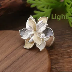 Handmade Flowers Ring For Women In Colour Zinc Alloy 3