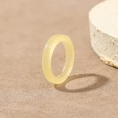 Handmade Multicolor Round Resin Ring For Valentine's Day, Unisex, 1 Piece 2