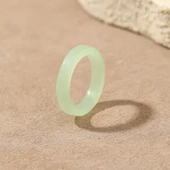 Handmade Multicolor Round Resin Ring For Valentine's Day, Unisex, 1 Piece 3